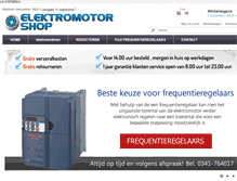 Tablet Screenshot of elektromotorshop.com